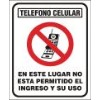 Prohibido el ingreso y uso de celulares COD 1027